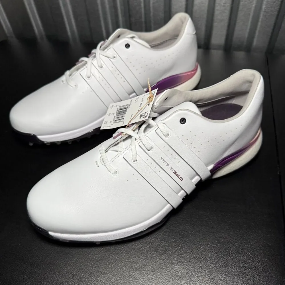 Adidas Tour 360 24 Boost Golf Shoes Cloud White Shadow IE3366 Men's Size 11.5